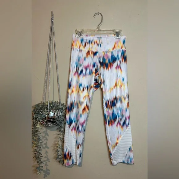 Tek Gear drytek Leggings with Multicolor Pattern small pocket in waist - Picture 3 of 10